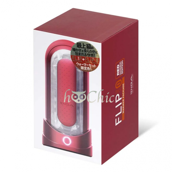 TENGA FLIP 0 (ZERO) 紅色加熱器套裝